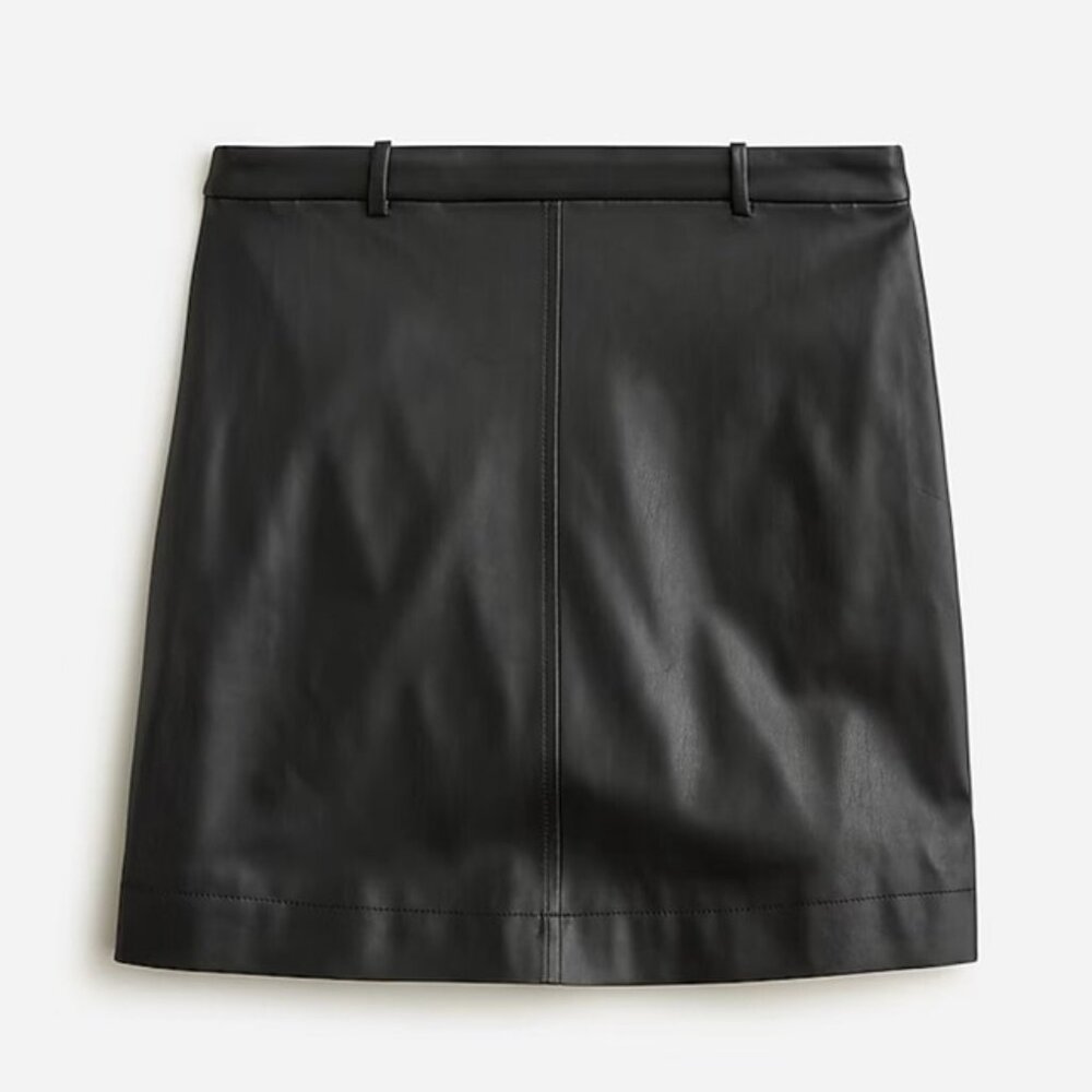 J. Crew Faux Leather Mini Skirt - Size 12